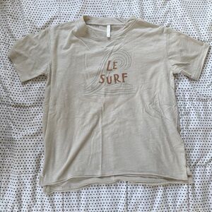 Rylee + Cru stone  'Le Surf' raw edge Tee SZ 8-9Y